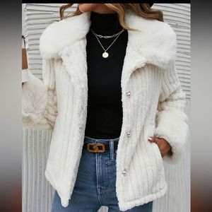 Warm fuzzy coat  for winter and spring